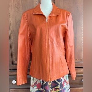 Like new Wilsons Leather Women's Orange Jacket